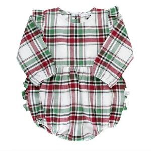 Ruffle Butts Toddler Garland plaid Bubble romper